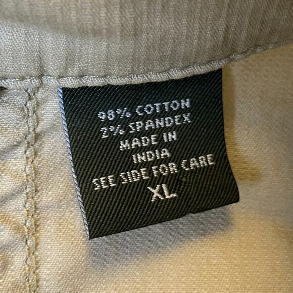 Eddie Bauer Women's Jacket Size XL Beige Button-Up 3/4 Sleeves Casual Classic - Picture 3 of 9